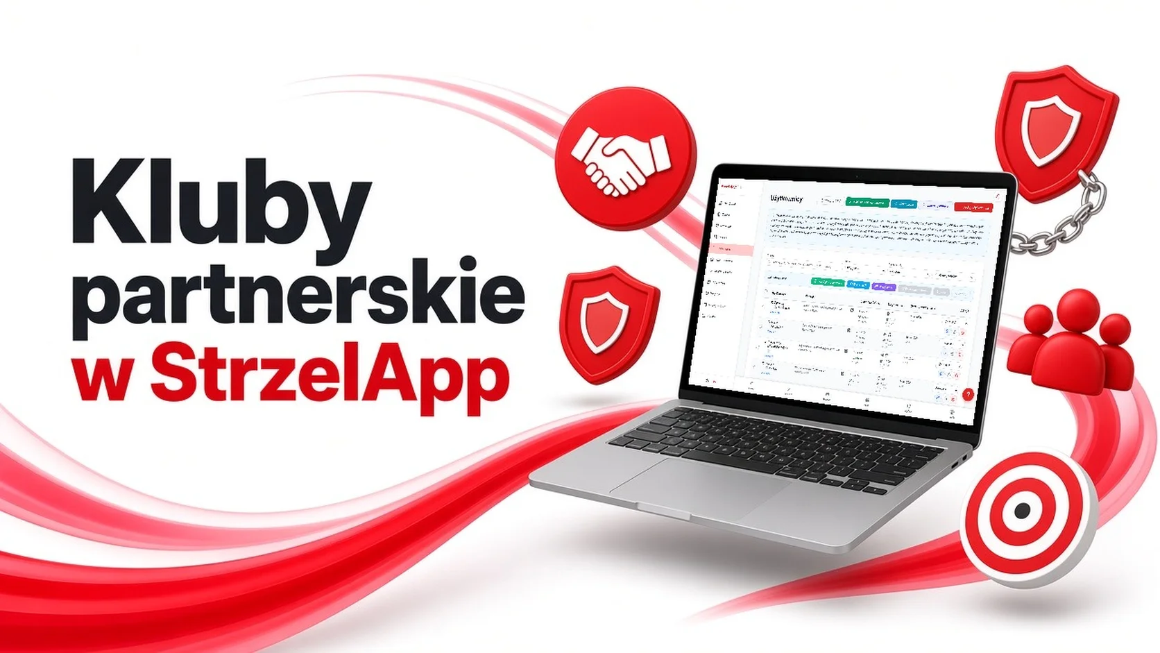 Kluby partnerskie i powiązania zawodników w StrzelApp