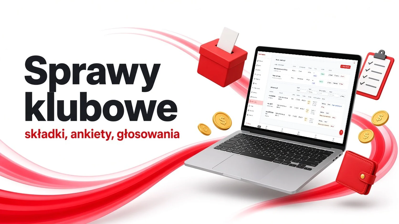 Sprawy klubowe: składki, opłaty, ankiety i głosowania w StrzelApp