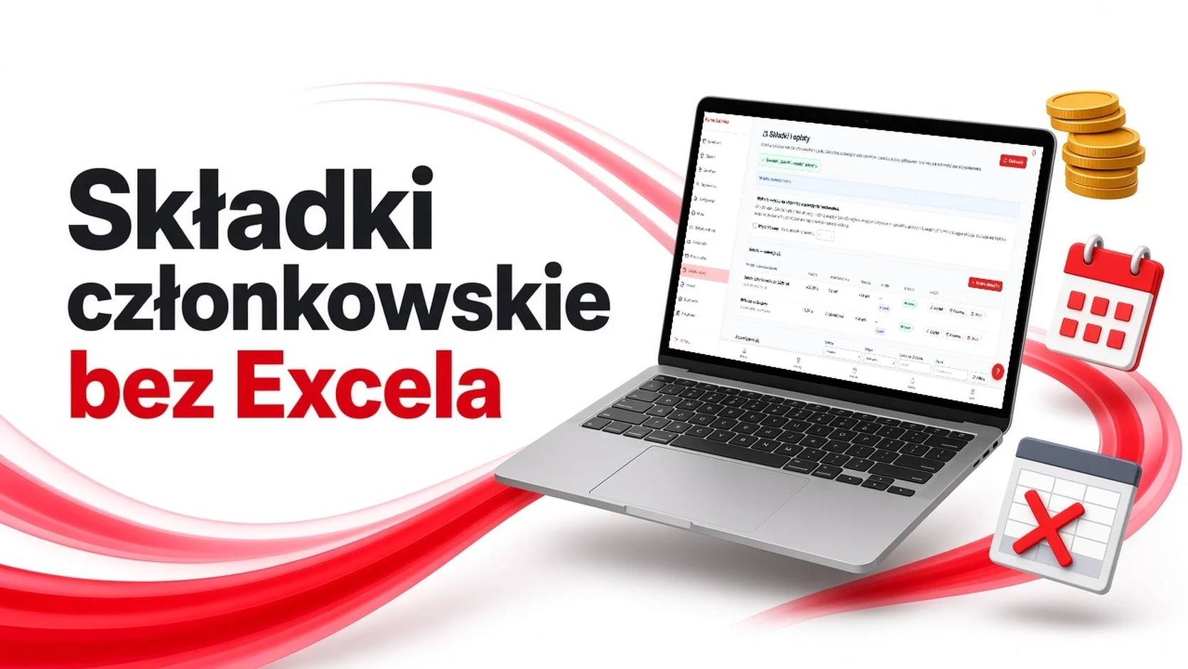 Składki członkowskie w klubie strzeleckim bez Excela