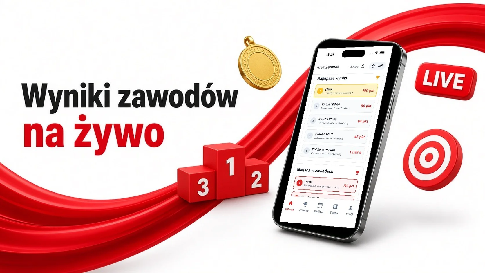 Wyniki zawodów strzeleckich na żywo w aplikacji StrzelApp