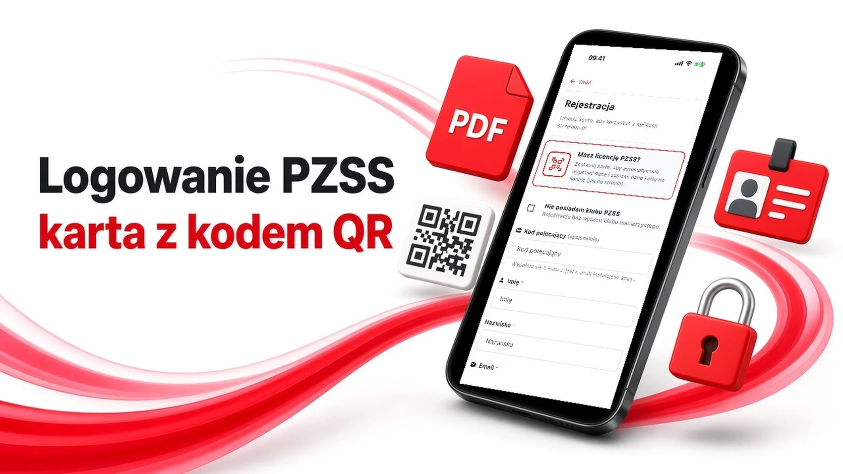 Logowanie PZSS i karta z kodem QR w StrzelApp