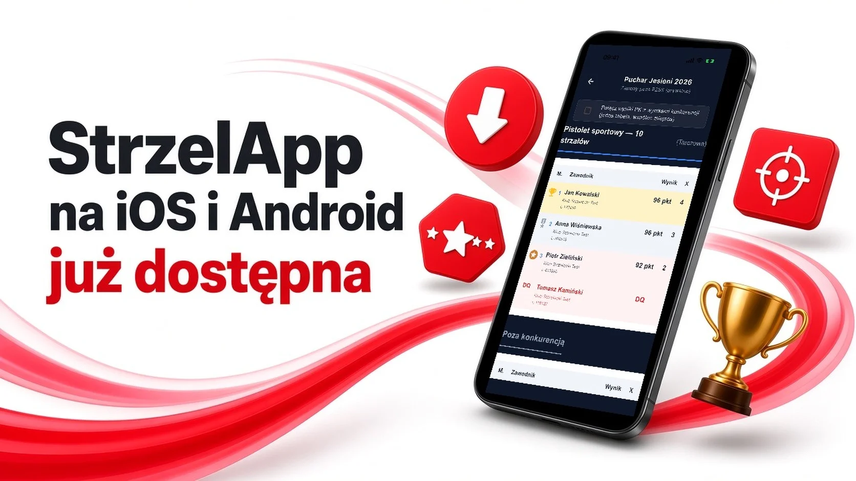 Aplikacja StrzelApp dostępna na iOS i Android