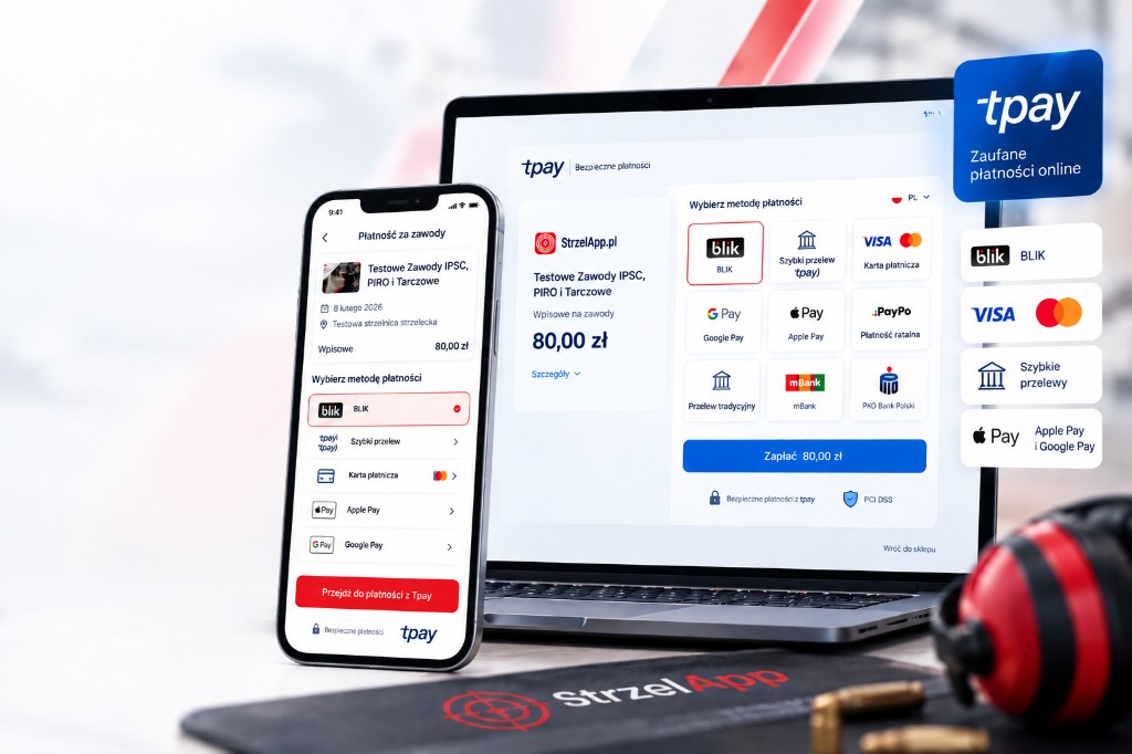 Płatność online za zawody — Tpay na telefonie i laptopie, BLIK i szybkie przelewy