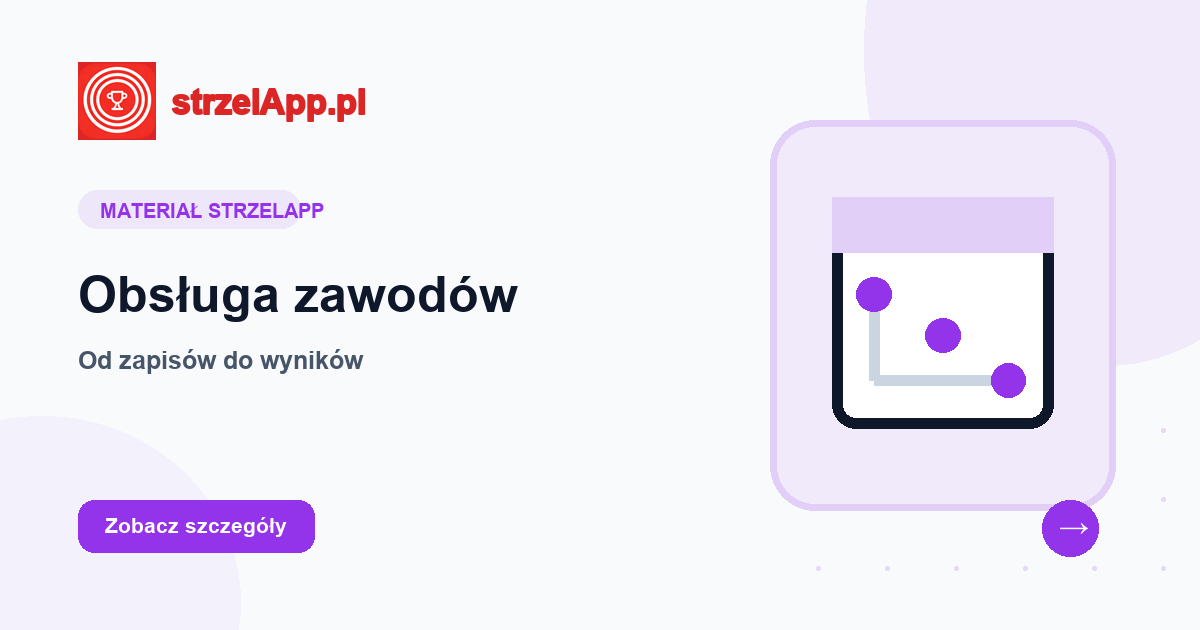 Obsługa zawodów strzeleckich online