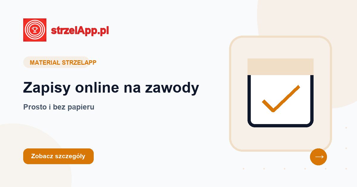 Zapisy online na zawody strzeleckie