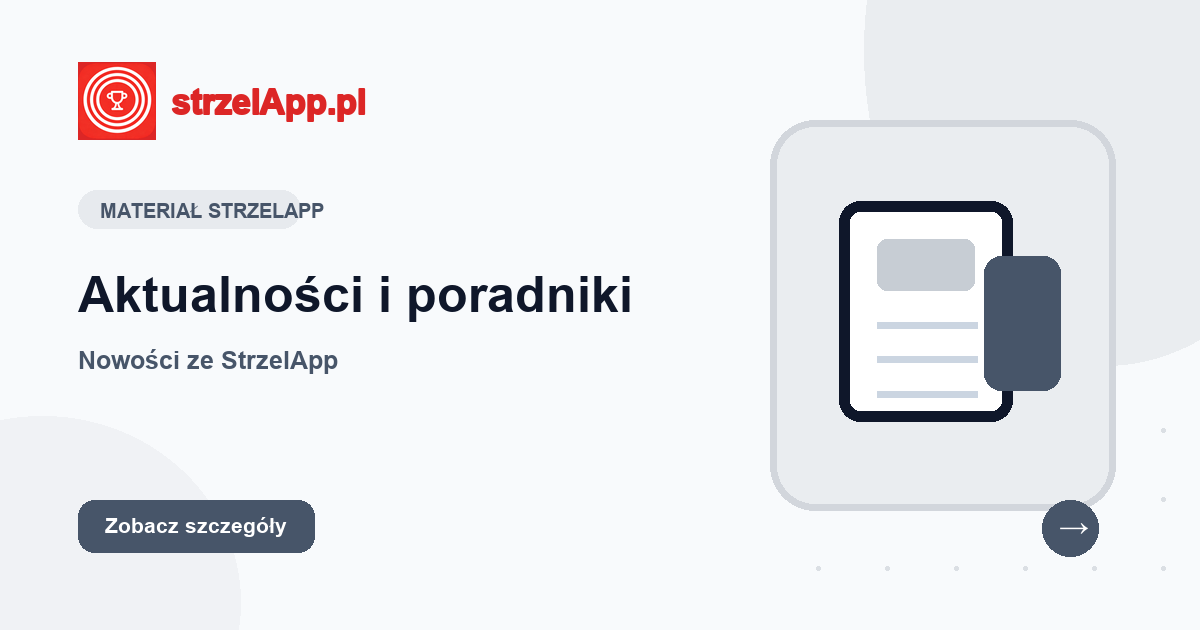 Aktualności StrzelApp