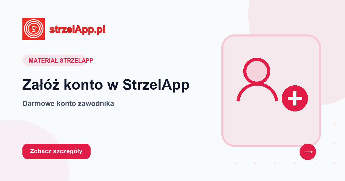 Materiał promocyjny — rejestracja w StrzelApp